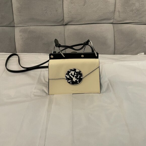 Danse Lente Phoebe Crossbody Bag in Cream and Black, NWOT - Picture 1 of 7